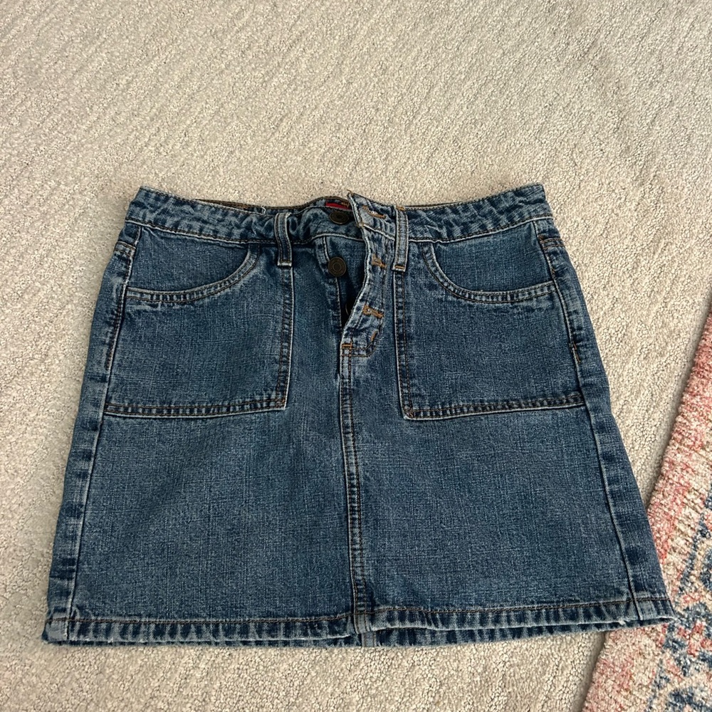 Moschino Dark Blue Denim Mini Skirt